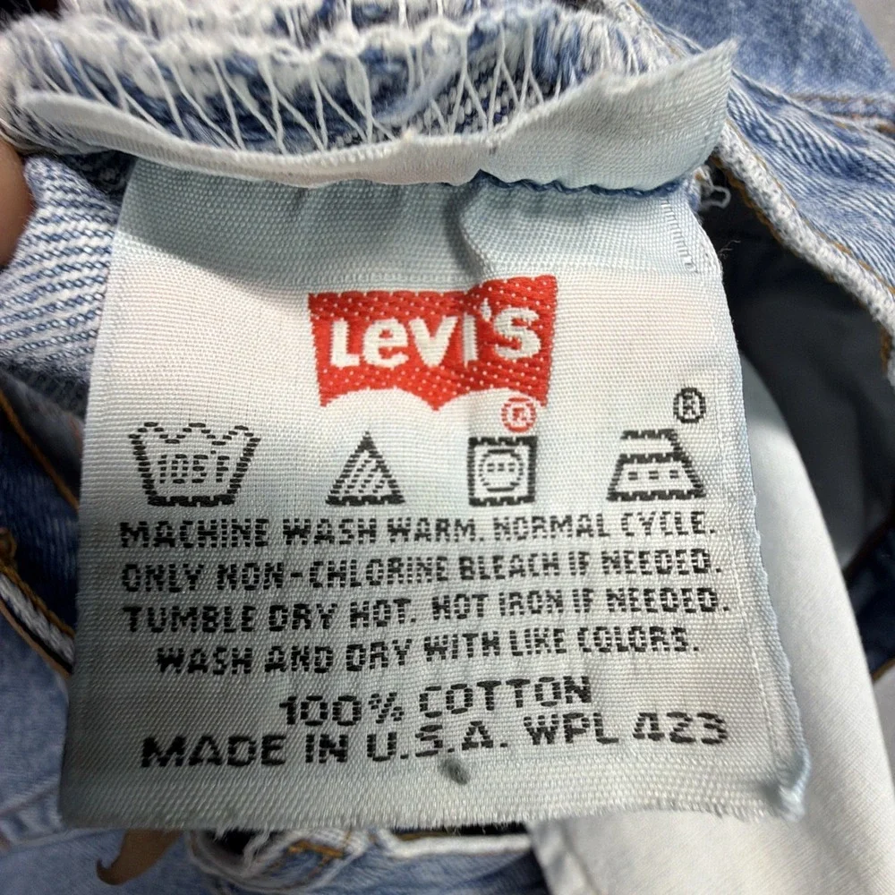 VTG Levis‎ 501 Jeans Made In USA Button Fly Mens 38x34 (Fits 36x32)